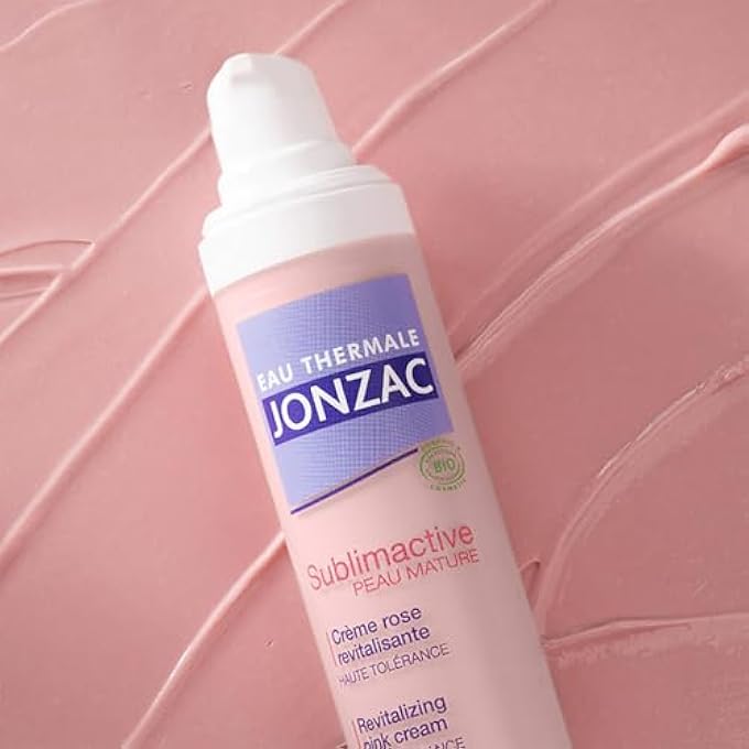 JONZAC EAU THERMALE REVITALISING PINK CREAM - SUBLIMACTIVE FOR MATURE SKIN | REACTIVATES SHINE - RESTORES - COMPRESSES - STRENGTHENS | SHAPES FACE CONTOURS | DULL SKIN | 99% NATURAL - Image 4